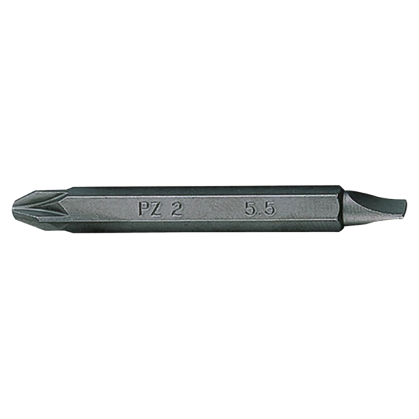 Embout de vissage réversible POZIDRIV® et à fente 1/4"