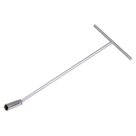 Clé en T avec douille bougie articulée métrique (Caoutchouc)