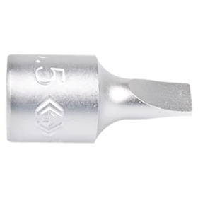 Douille tournevis monobloc à fente 1/4"