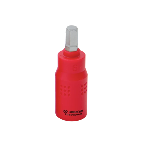 Douille tournevis 1/4" 6 pans isolée VDE