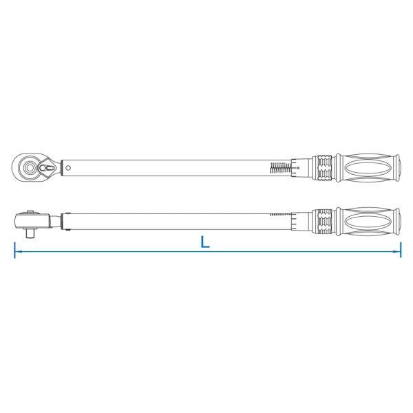 Clé dynamométrique à usage intensif