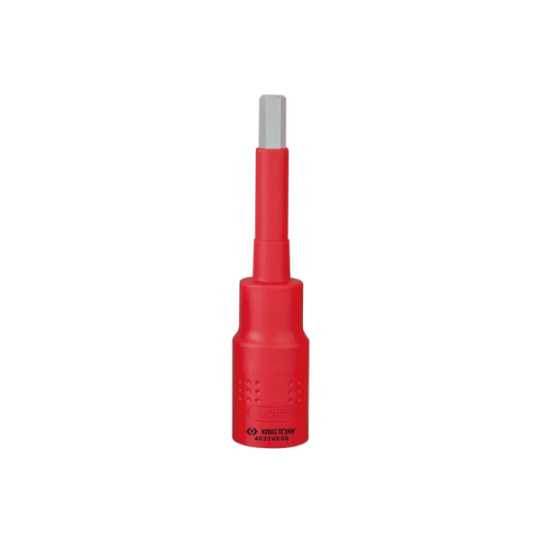 Douille tournevis longue 1/2" 6 pans isolée VDE