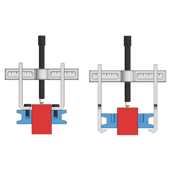 Coffret d'extracteur multi-utilisation à 2 griffes