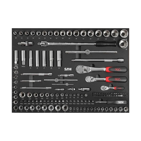 Servante Équipée 244 Outils avec Paddle Offert SAM Outillage - CPP-224PM6