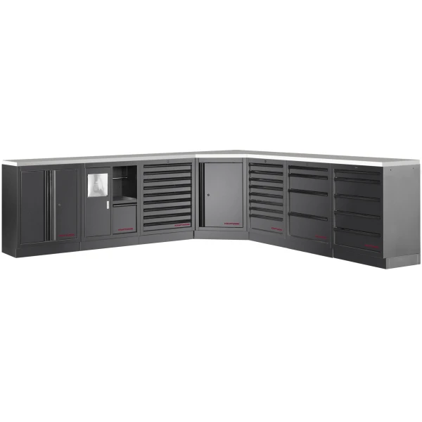 Mobilier d'Atelier d'Angle Bas 7 éléments COMBI MOBILIO BLK KRAFTWERK - 3964M-BLK