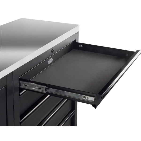 Mobilier d'Atelier d'Angle Bas 7 éléments COMBI MOBILIO Black KRAFTWERK - 3964M-BLK