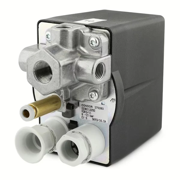 Pressostat 4 voies filetage 3/8" pour Compresseur 7,5CV Triphasé MDR3 10 bars ABAC - 2236112292