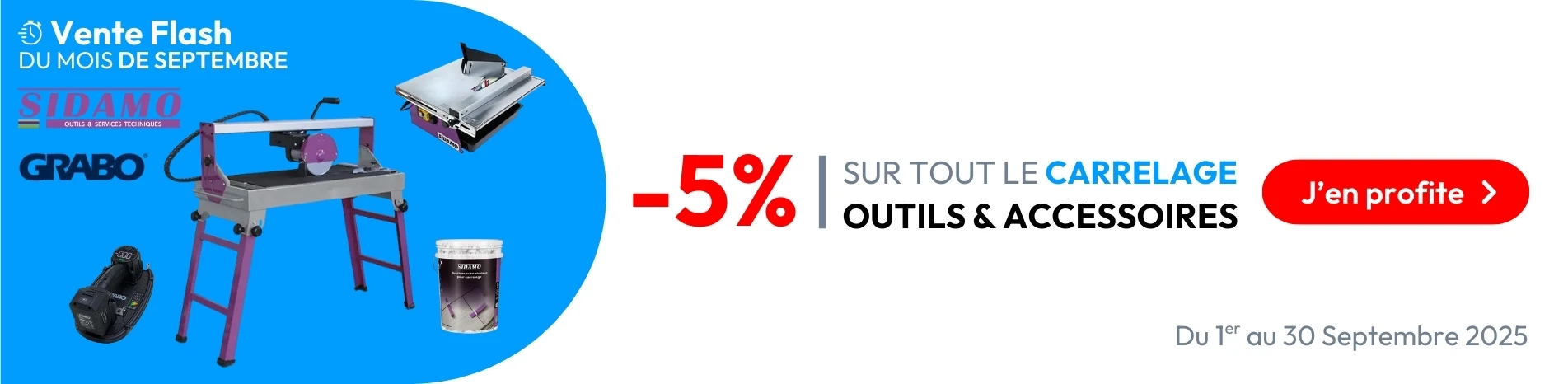 Vente Flash du 1er au 30 septembre 2025