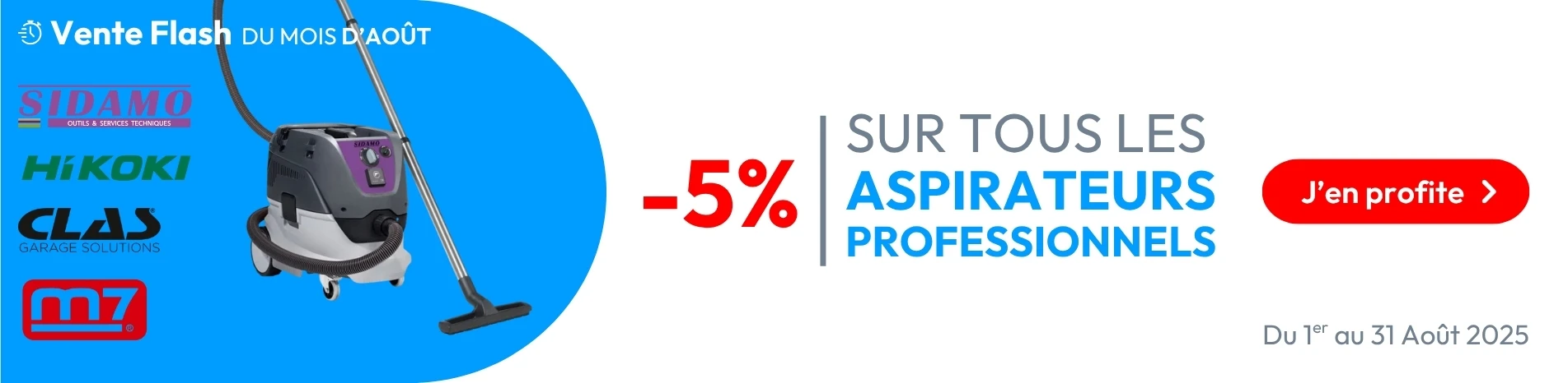 Vente Flash du 1er au 31 Août 2025